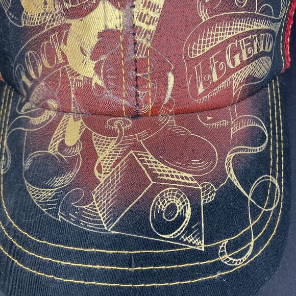 Disneyland Resort-Mickey Mouse-Rock Legend-Graphic Edge-Red/Black-Adult Snapback - Picture 8 of 12